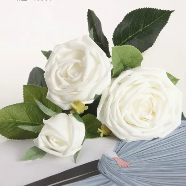 Luxury Real Touch Rose Bouquet – Wedding & Home Decor - Image 8