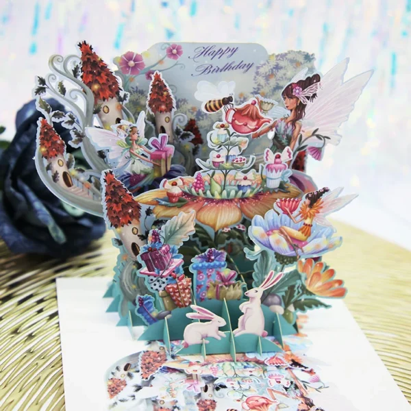 3D Pop-Up Birthday Greeting Card with Cake & Piano Design - Image 15