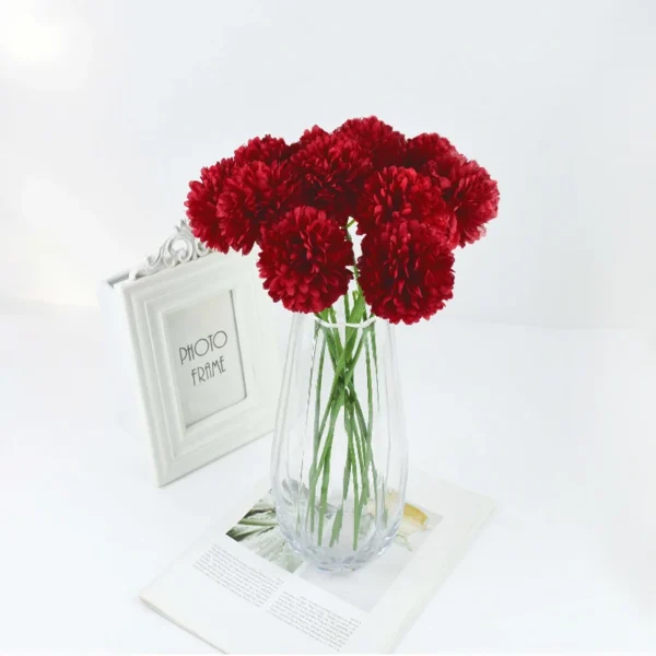 Winter Silk Dandelion Bouquet – 3/5pcs Artificial Flowers - Image 30