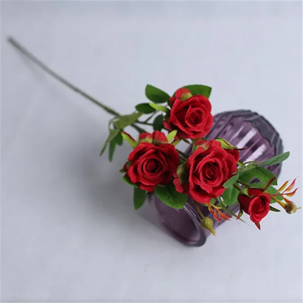 Artificial Silk Rose Bouquet – Long Stem Birthday Decor - Image 9