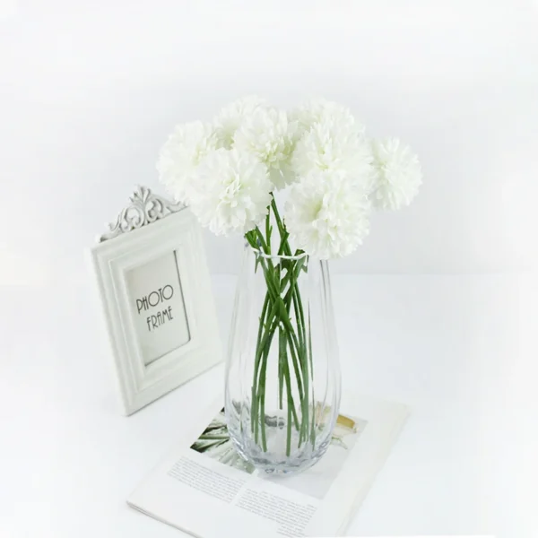 Winter Silk Dandelion Bouquet – 3/5pcs Artificial Flowers - Image 22