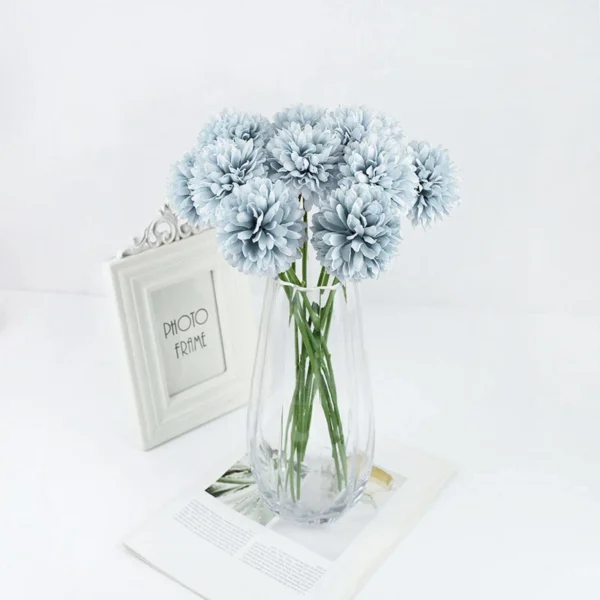 Winter Silk Dandelion Bouquet – 3/5pcs Artificial Flowers - Image 27