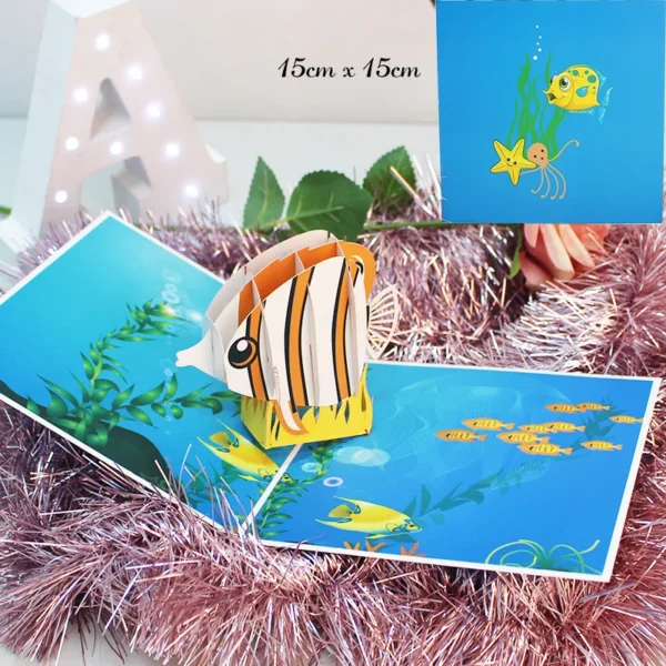 3D Pop-Up Birthday Greeting Card with Cake & Piano Design - Image 24