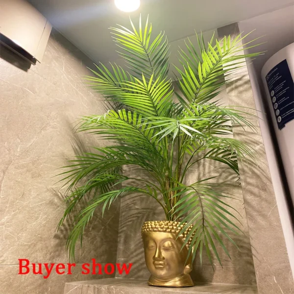 125cm Artificial Palm Tree Green Tropical Home Decor - Image 5