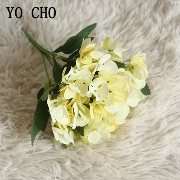 YO CHO Silk Hydrangea Bouquet – Birthday Party Decor - Image 7