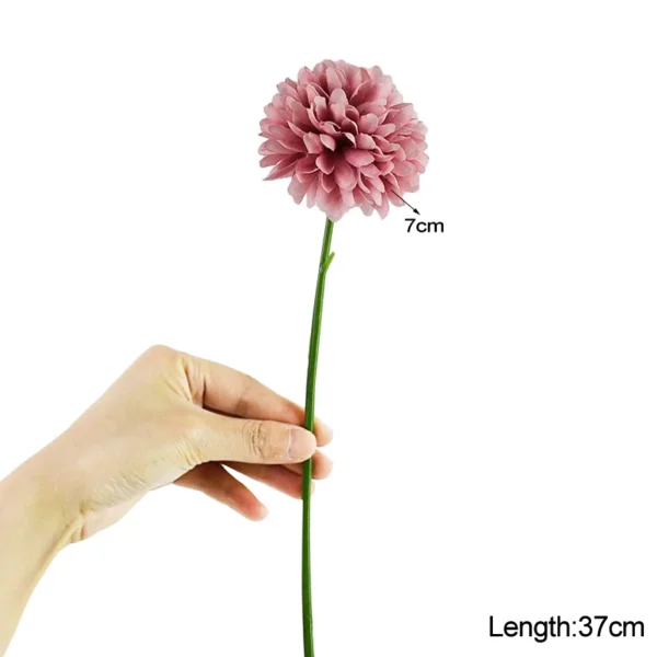 Winter Silk Dandelion Bouquet – 3/5pcs Artificial Flowers - Image 6