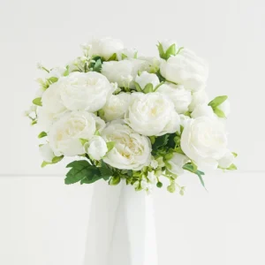 Silk Rose Bouquet – Wedding, Birthday & Home Decoration