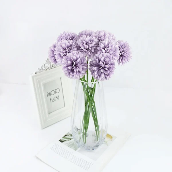 Winter Silk Dandelion Bouquet – 3/5pcs Artificial Flowers - Image 29
