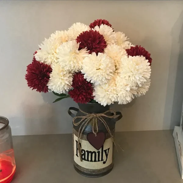 Winter Silk Dandelion Bouquet – 3/5pcs Artificial Flowers - Image 16