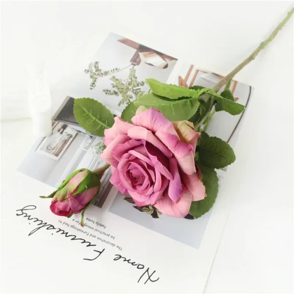 Real Touch Silk Roses for Weddings & Christmas Decor - Image 20