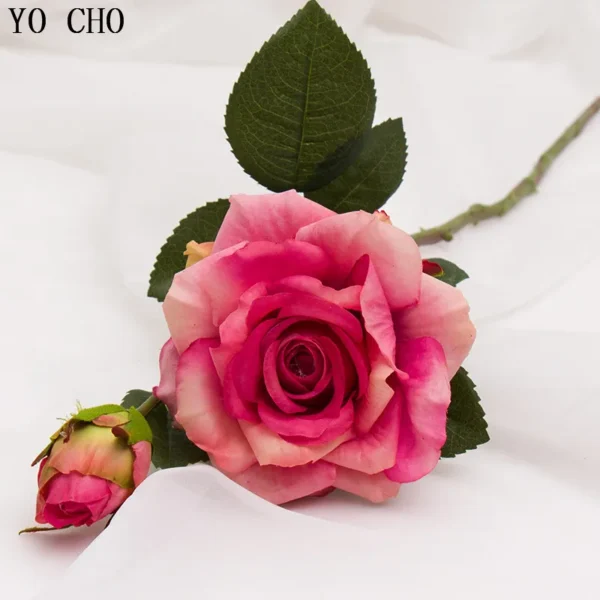 Real Touch Silk Roses for Weddings & Christmas Decor - Image 2