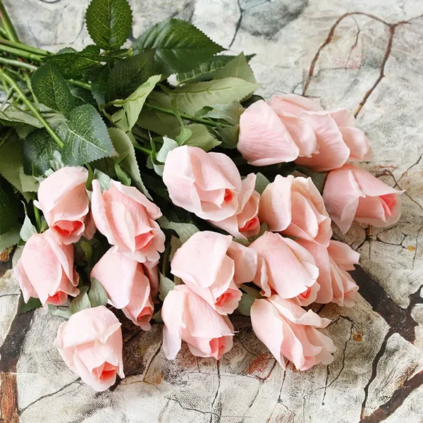 11pcs Real Touch Artificial Rose Bouquet – Home & Events - Image 25