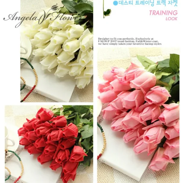 11pcs Real Touch Artificial Rose Bouquet – Home & Events - Image 2