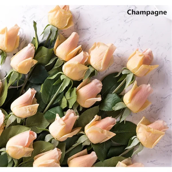 11pcs Real Touch Artificial Rose Bouquet – Home & Events - Image 15