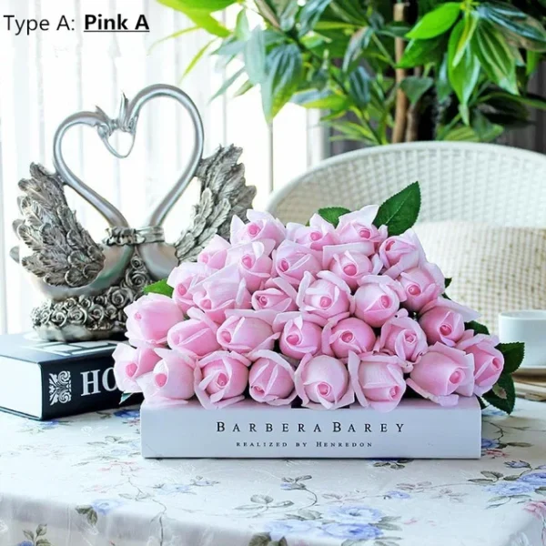 11pcs Real Touch Artificial Rose Bouquet – Home & Events - Image 22