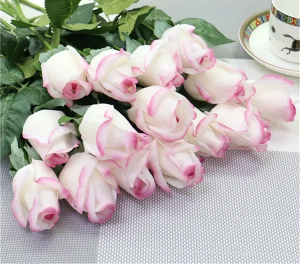 Buy 15pcs Real Touch Artificial Roses for Home & Weddings in UK, London