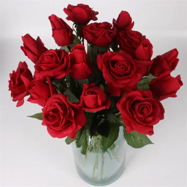 11pcs Real Touch Artificial Rose Bouquet – Home & Events - Image 9