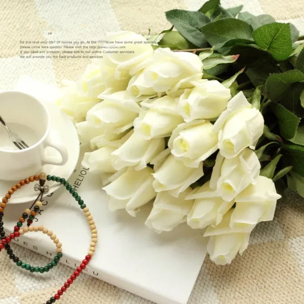 11pcs Real Touch Artificial Rose Bouquet – Home & Events - Image 13