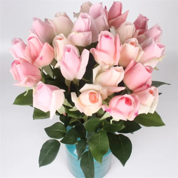 11pcs Real Touch Artificial Rose Bouquet – Home & Events - Image 12