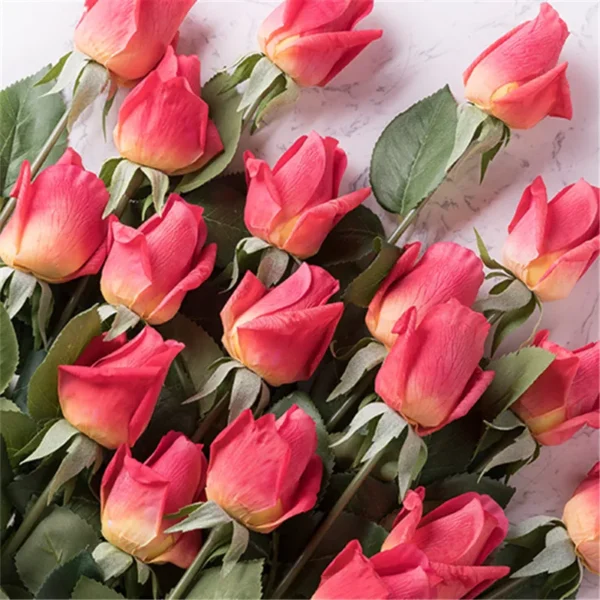11pcs Real Touch Artificial Rose Bouquet – Home & Events - Image 29