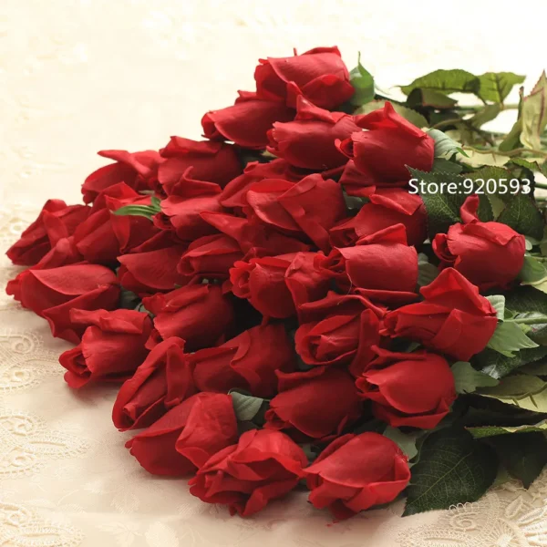 11pcs Real Touch Artificial Rose Bouquet – Home & Events - Image 24