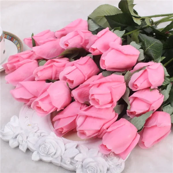 11pcs Real Touch Artificial Rose Bouquet – Home & Events - Image 23