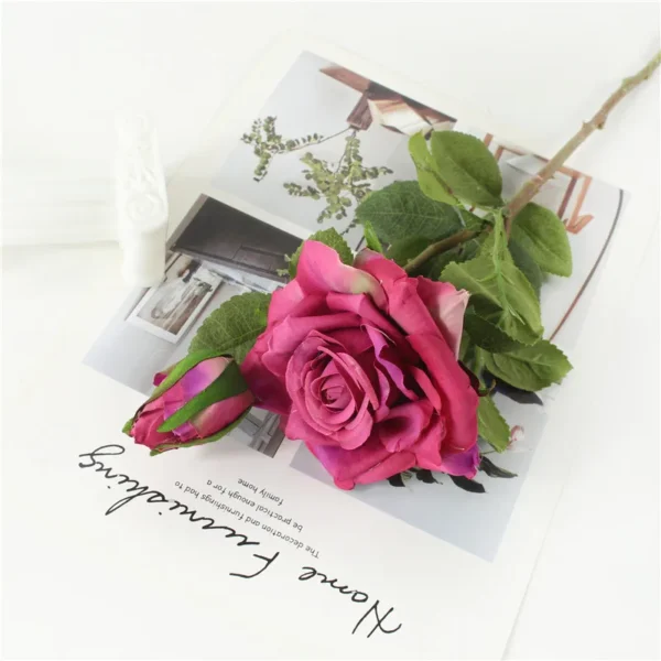 Real Touch Silk Roses for Weddings & Christmas Decor - Image 17