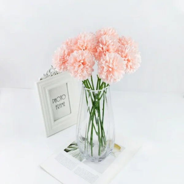 Winter Silk Dandelion Bouquet – 3/5pcs Artificial Flowers - Image 23