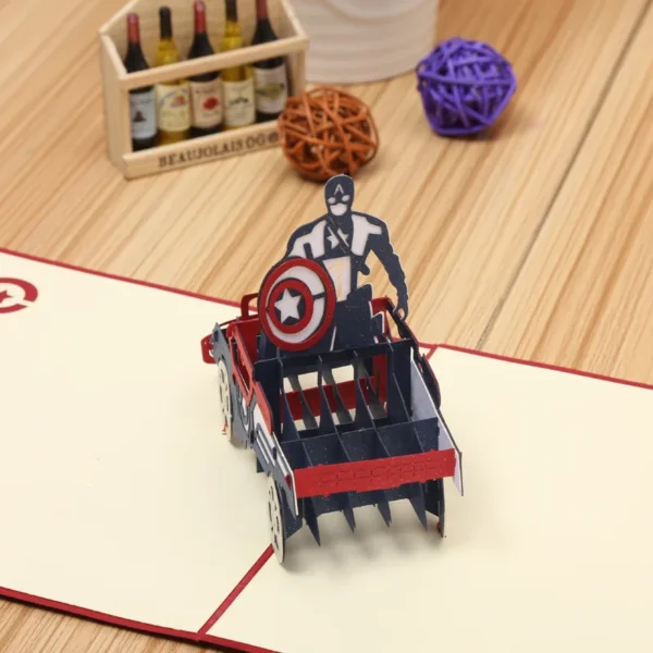 3D Pop-Up Birthday Greeting Card with Cake & Piano Design - Image 41
