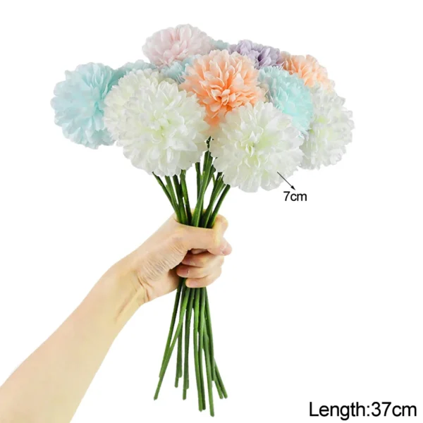 Winter Silk Dandelion Bouquet – 3/5pcs Artificial Flowers - Image 31