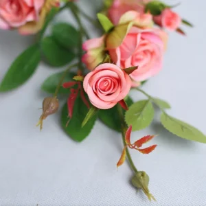 Artificial Silk Rose Bouquet – Long Stem Birthday Decor
