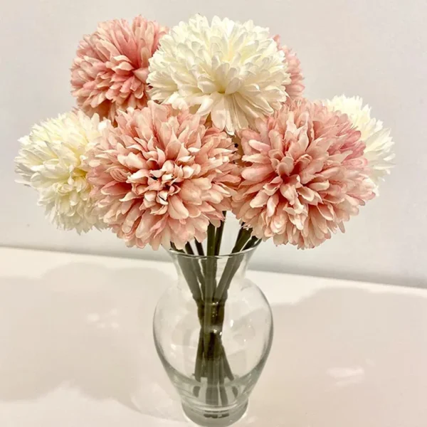 Winter Silk Dandelion Bouquet – 3/5pcs Artificial Flowers - Image 14