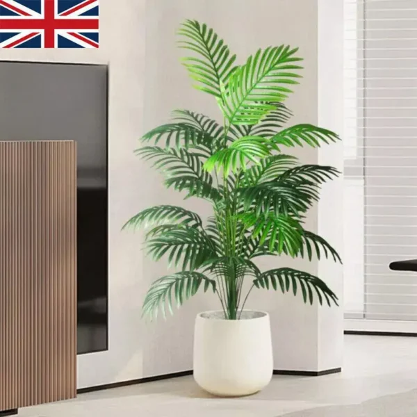 Large Artificial Palm Tree in Pot – 1-2pcs Faux Plant