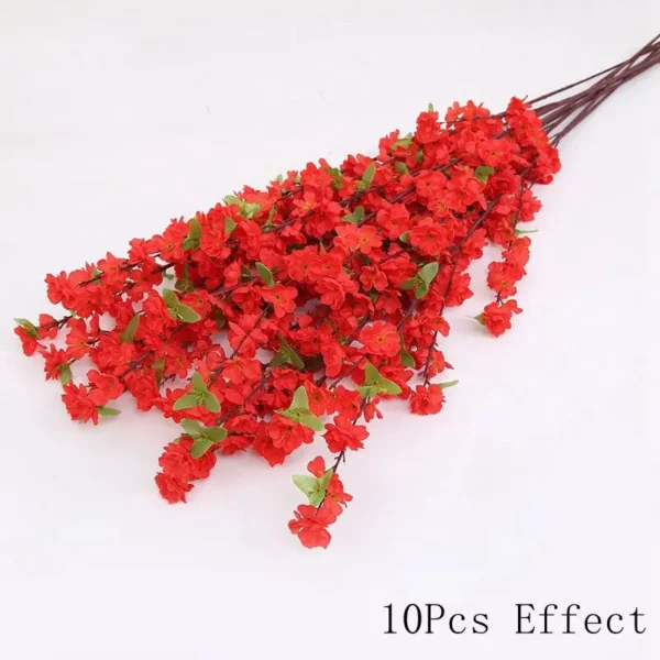Silk Sakura Flower Bouquet – Artificial Roses for Decor - Image 10
