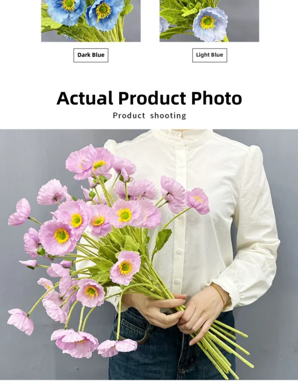 Summer Silk Bouquet – Artificial Flowers for Home Decor - Image 30