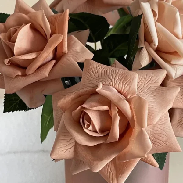 Luxury Artificial Rose Bouquet – 5Pcs Birthday Flowers - Image 6