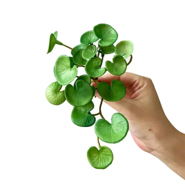 Artificial Copper Coin Grass Plant – Resin Branch Decor - Image 7