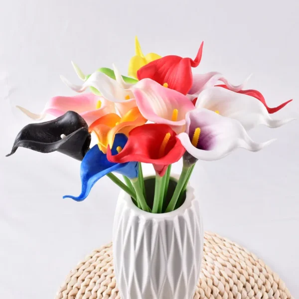 Artificial Calla Lily Bouquet – Real Touch Wedding Decor - Image 3