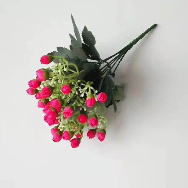 36-Head Artificial Rose Bud Bouquet – 8 Colours - Image 11
