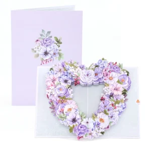 Violets Greeting Card with Envelope – Love & Celebrations