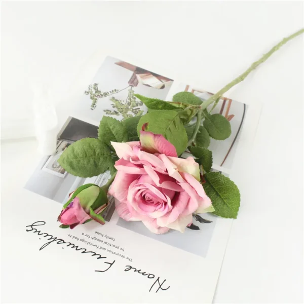 Real Touch Silk Roses for Weddings & Christmas Decor - Image 8