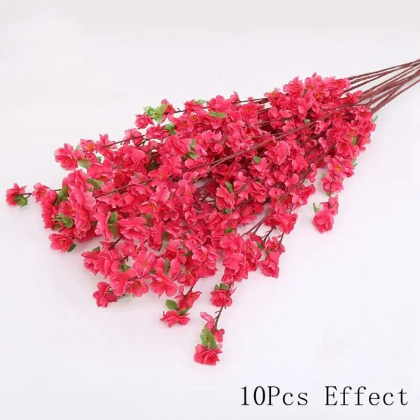 Silk Sakura Flower Bouquet – Artificial Roses for Decor - Image 12