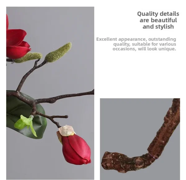 Winter Magnolia Artificial Flowers – Elegant Home & Wedding - Image 14