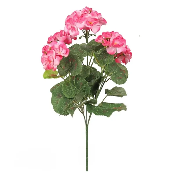Artificial Geranium Bouquet – UV Resistant Home Decor - Image 7