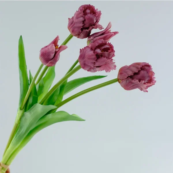 Luxury Silicone Tulip Bouquet 40cm Real Touch Flowers - Image 10