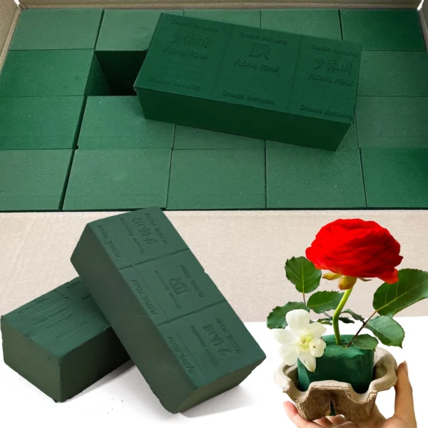 Green Floral Foam Brick for Wedding & Party Arrangements - Image 2