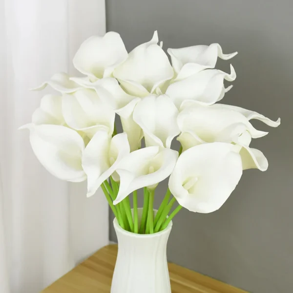 Artificial Calla Lily Bouquet – 5/10Pcs Wedding Flowers - Image 16