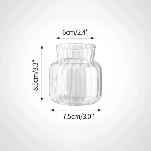 Clear Glass Bud Vase – Mini Hydroponic Wedding Decor - Image 37