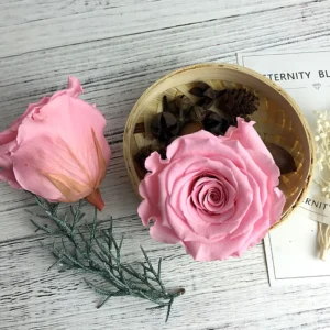12pcs Preserved Rose Heads – Anniversary & Wedding Decor