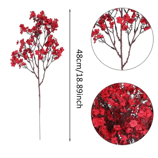5Pcs Baby’s Breath Winter Artificial Flowers Bouquet - Image 4